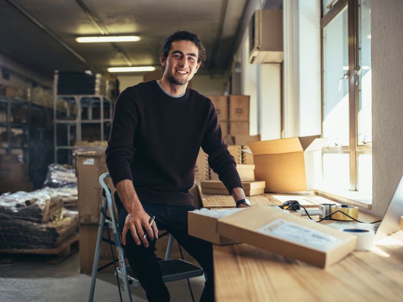 Small Business Owner at Work